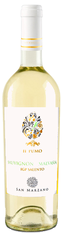 SAUVIGNON MALVASIA SALENTO IGP - IL PUMO - CANTINE SAN MARZANO víno apulie malvasia sauvignon