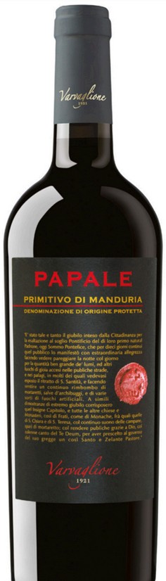 Papale Primitivo di Manduria Dop Varvaglione