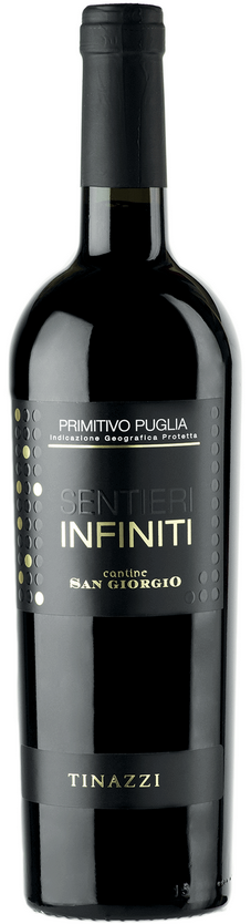 Primitivo Sentieri Infiniti, Cantina San Giorgio Tinazzi víno primitivo