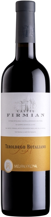 Teroldego Rotaliano Doc - Castel Firmian víno trentino